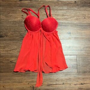 Victoria's Secret Red Babydoll Lingerie